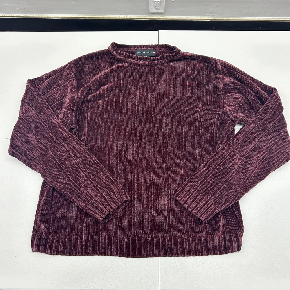 Croft & Barrow Rich Burgundy Knit Pullover